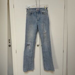 Classic Blue Distressed Women's Jeans